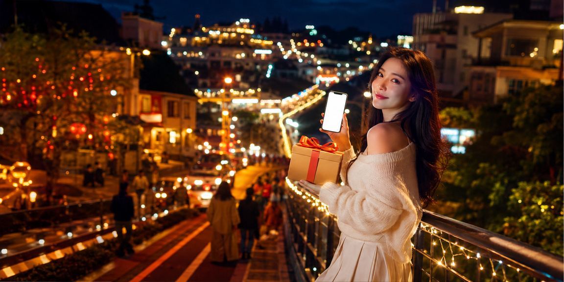 Hình ảnh lễ hội casino di động tại Đà Lạt vào đêm