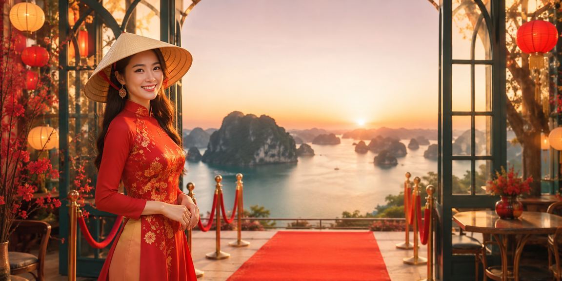 Cảnh chơi bài truyền thống tại Hạ Long